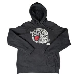Nintendo Super Mario Boo Ghost Graphic Hoodie Black Mens Pullover Sweatshirt